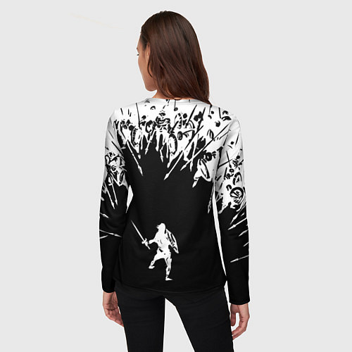 Женский лонгслив И один в поле воин / 3D-принт – фото 4