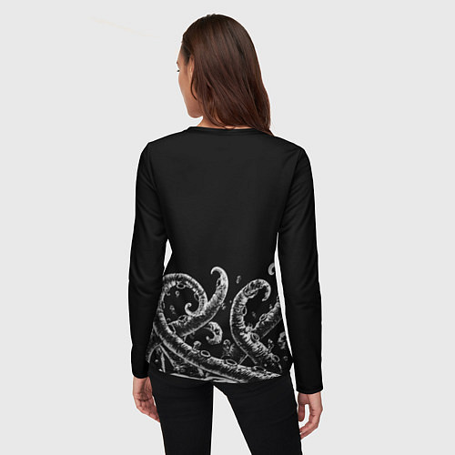 Женский лонгслив Космические щупальца / 3D-принт – фото 4