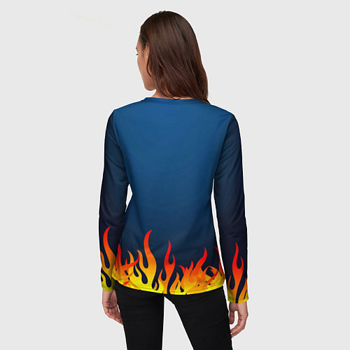 Женский лонгслив Панк котенок / 3D-принт – фото 4