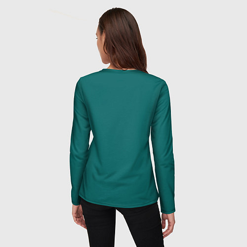 Женский лонгслив Бокс Русский медвдь / 3D-принт – фото 4