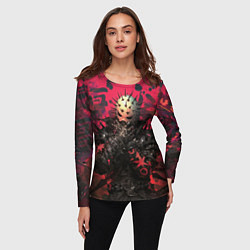 Лонгслив женский Колючая маска, цвет: 3D-принт — фото 2