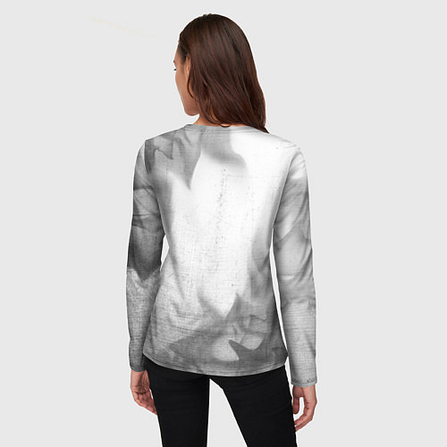 Женский лонгслив Lamborghini - white gradient / 3D-принт – фото 4