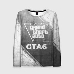 Лонгслив женский GTA6 - grey gradient, цвет: 3D-принт