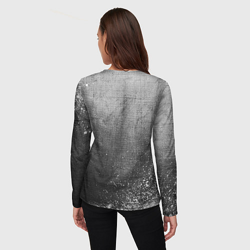 Женский лонгслив HIM - grey gradient / 3D-принт – фото 4