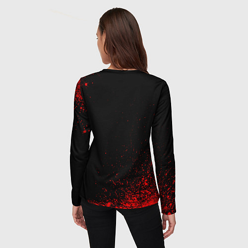 Женский лонгслив Lindemann - red gradient / 3D-принт – фото 4