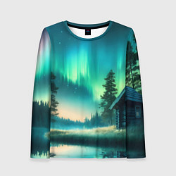 Лонгслив женский Салатневое небо, цвет: 3D-принт