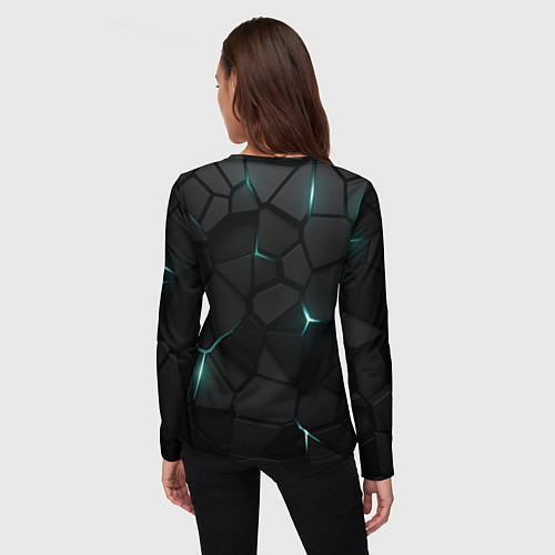 Женский лонгслив Анахайм Дакс - плиты с подсветкой / 3D-принт – фото 4