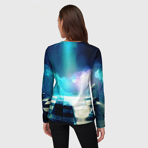 Женский лонгслив Дымовая партия / 3D-принт – фото 4