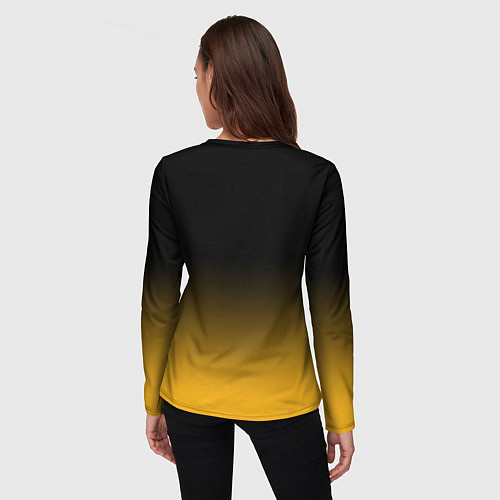 Женский лонгслив Бостон Брюинз - градиент / 3D-принт – фото 4