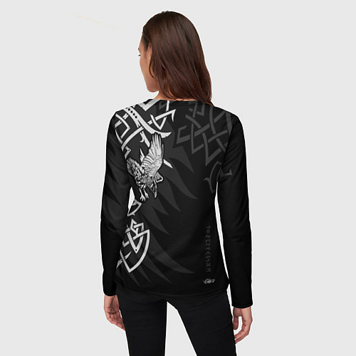 Женский лонгслив Верные спутники Одина / 3D-принт – фото 4