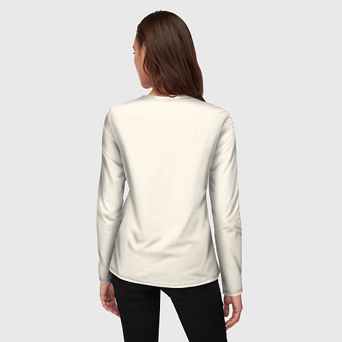 Женский лонгслив Japanese fox in flowers / 3D-принт – фото 4