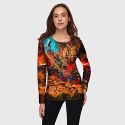 Лонгслив женский Лман Русс примарх Космических Волков, цвет: 3D-принт — фото 2