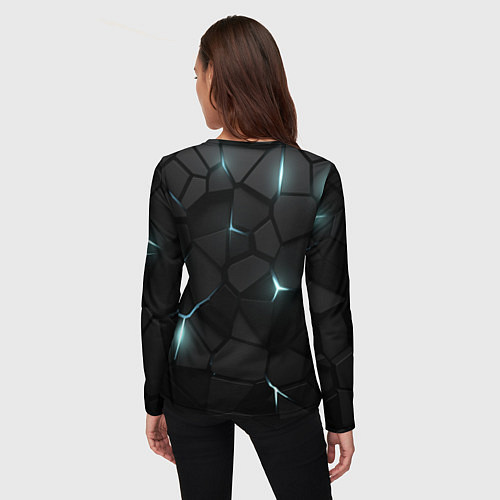 Женский лонгслив Сиэтл Кракен - НХЛ хоккей / 3D-принт – фото 4
