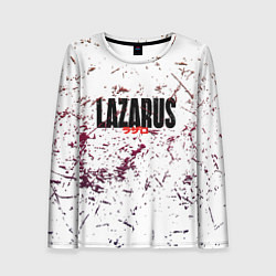 Женский лонгслив Лазарь аниме надпись гранж