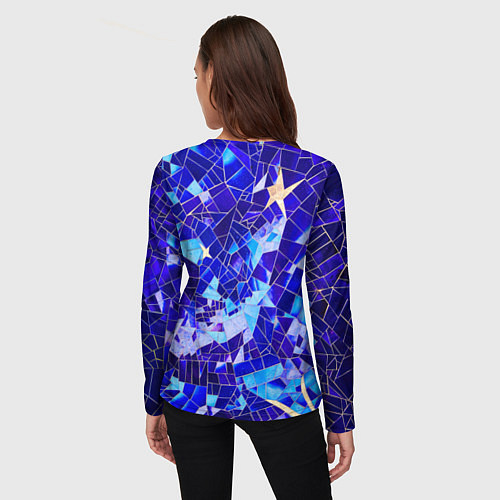 Женский лонгслив Небо-лужа / 3D-принт – фото 4