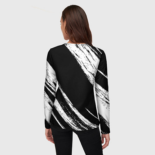 Женский лонгслив Дагестан - брызги / 3D-принт – фото 4