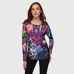 Лонгслив женский Стиль Cyberpunk, цвет: 3D-принт — фото 2
