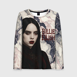 Лонгслив женский Билли Айлиш в стиле готики, цвет: 3D-принт