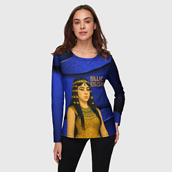 Лонгслив женский Билли Айлиш в образе фараона, цвет: 3D-принт — фото 2