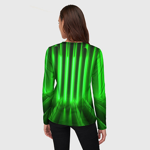 Женский лонгслив Билли Айлиш космический костюм / 3D-принт – фото 4