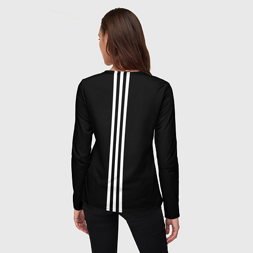 Женский лонгслив Россия три полоски / 3D-принт – фото 4