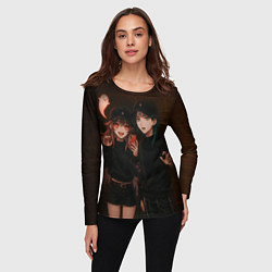 Лонгслив женский Ху Тао и Сяо пейринг, цвет: 3D-принт — фото 2