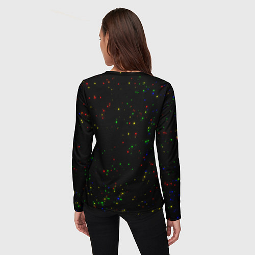 Женский лонгслив Sonic in space / 3D-принт – фото 4