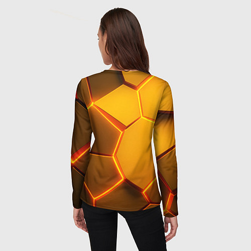 Женский лонгслив Bones с цепью в шубе / 3D-принт – фото 4