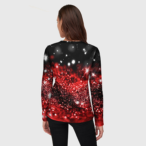 Женский лонгслив Bones в кожаной куртке / 3D-принт – фото 4