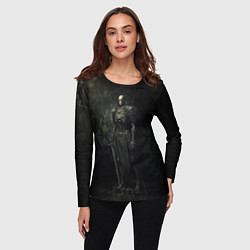 Лонгслив женский Командир скелетов, цвет: 3D-принт — фото 2