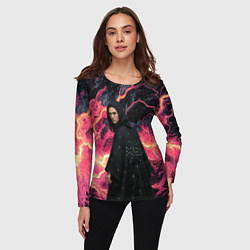 Лонгслив женский Bones в мантии со звездами, цвет: 3D-принт — фото 2