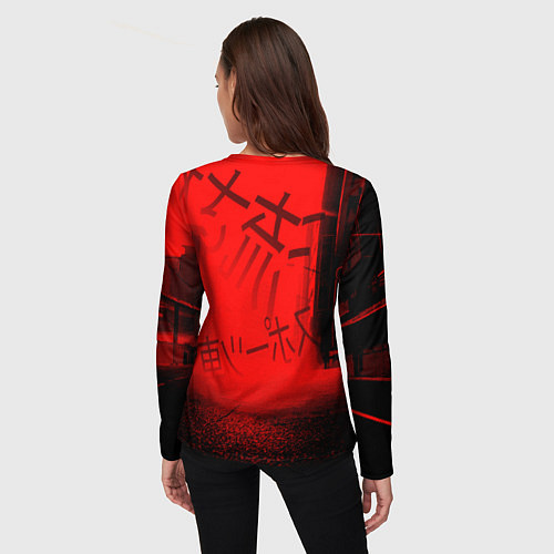 Женский лонгслив Японский спорткар / 3D-принт – фото 4