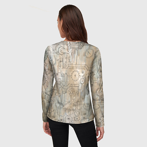 Женский лонгслив Девушки стимпанк / 3D-принт – фото 4