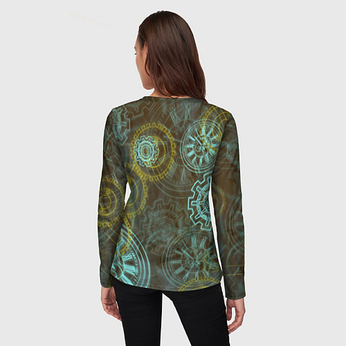 Женский лонгслив Стимпанк приключения / 3D-принт – фото 4