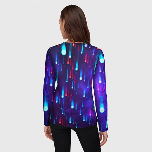 Женский лонгслив Bones в стиле киберпанк / 3D-принт – фото 4