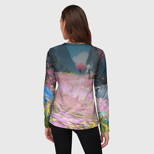 Женский лонгслив Ребят, можно я просто уйду - забавная акула Вика / 3D-принт – фото 4