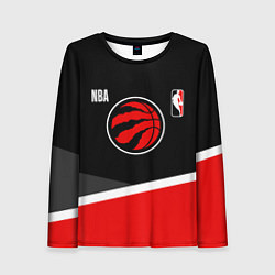 Лонгслив женский Toronto Raptors - basketball, цвет: 3D-принт
