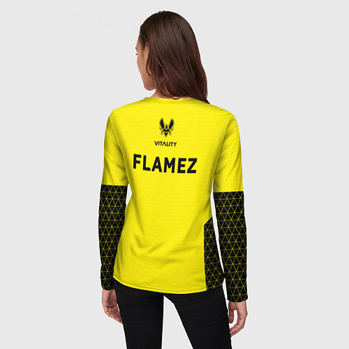 Женский лонгслив Flamez - Vitality CS2 / 3D-принт – фото 4