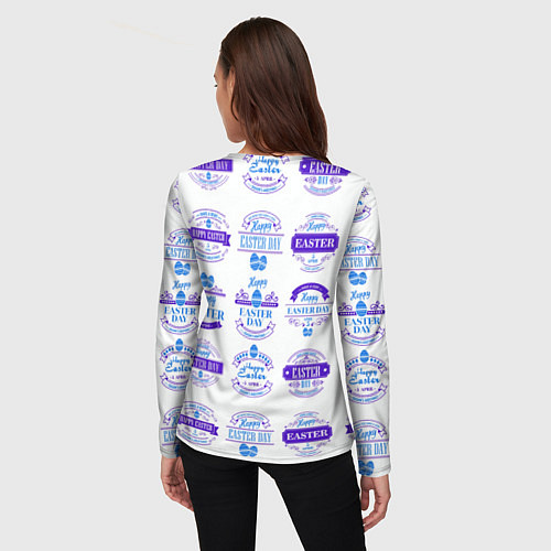 Женский лонгслив Easter holidays / 3D-принт – фото 4
