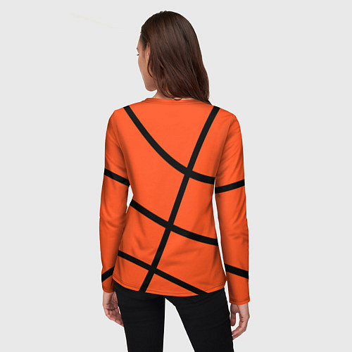 Женский лонгслив Майами Хит - баскетболная разметка / 3D-принт – фото 4