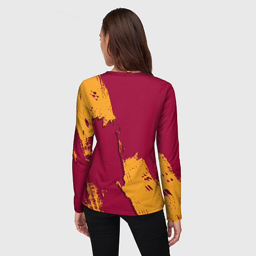 Женский лонгслив Майами Хит - разлитая краска / 3D-принт – фото 4