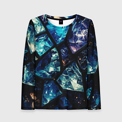 Лонгслив женский Текстура драгоценных камней, цвет: 3D-принт