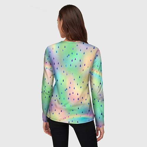 Женский лонгслив Lana Del Rey сидит обняв колени / 3D-принт – фото 4