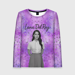 Женский лонгслив Lana Del Rey в черно-белом