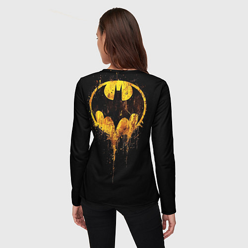 Женский лонгслив Бэтмен летучая мышь / 3D-принт – фото 4