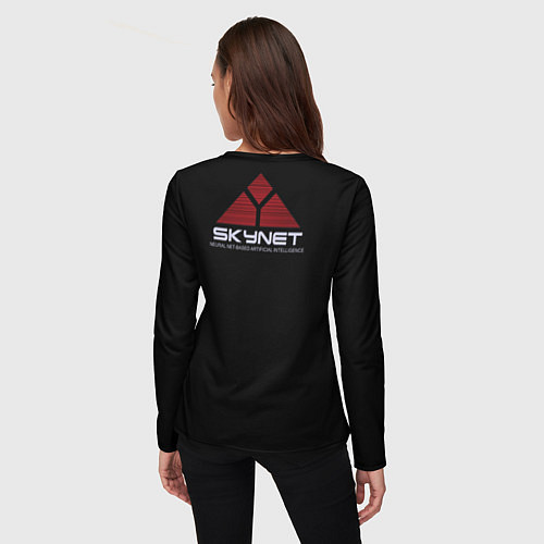 Женский лонгслив T-800 / 3D-принт – фото 4