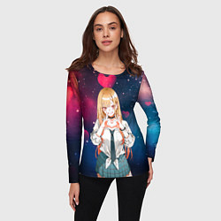 Лонгслив женский Марин Китагава с любовью - Эта фарфоровая кукла вл, цвет: 3D-принт — фото 2