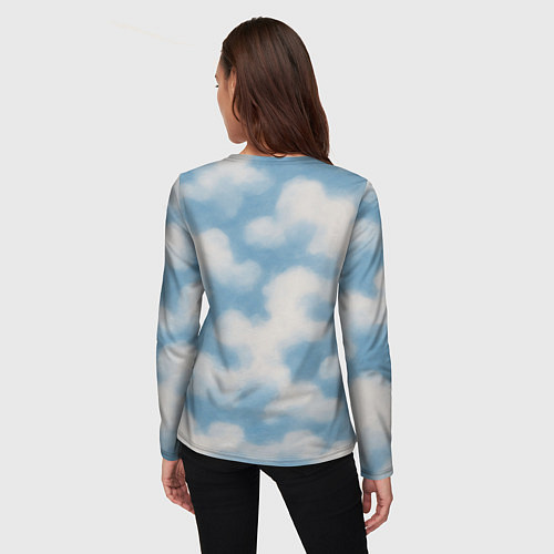 Женский лонгслив Рожден для неба - орел ВДВ / 3D-принт – фото 4