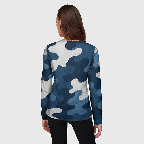 Женский лонгслив ВДВ - элита войск / 3D-принт – фото 4