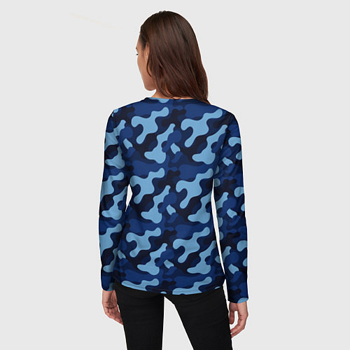 Женский лонгслив ВДВ элита войск - камуфляж / 3D-принт – фото 4